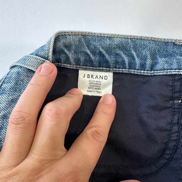 J Brand Light Blue Denim Mini Skirt size 28 - Picture 10 of 11